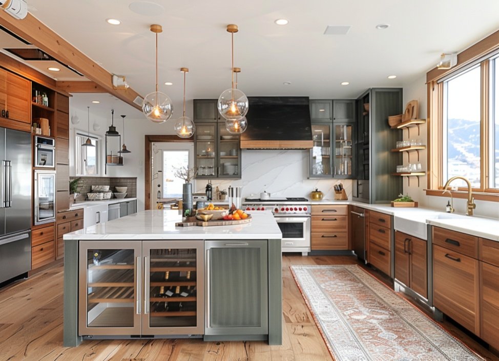 cabinet Aluminum wood grain