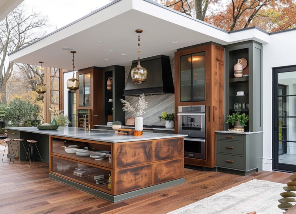 wardrobe  Aluminum wood grain